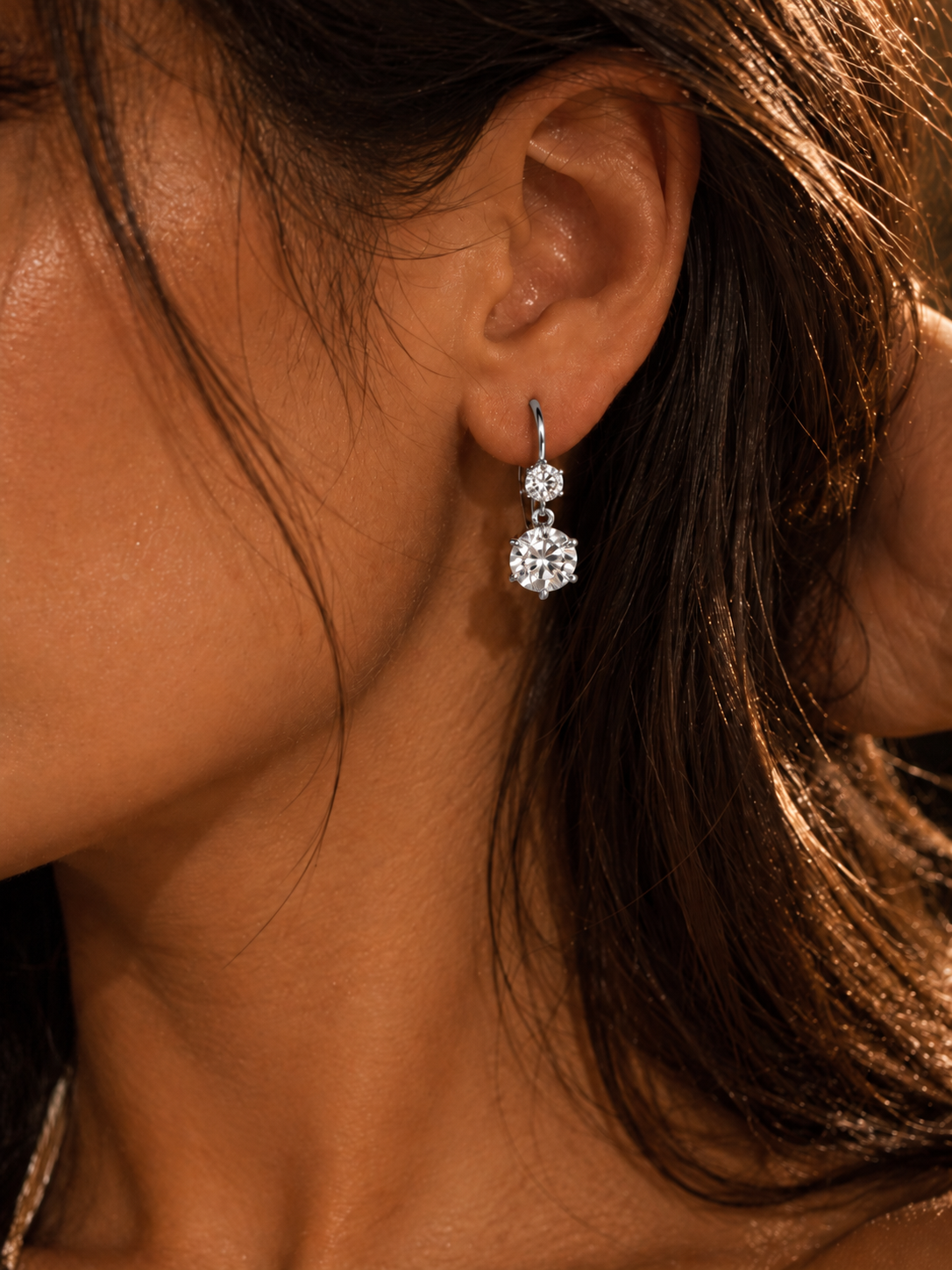 Dolly Double-Moissanite Earrings