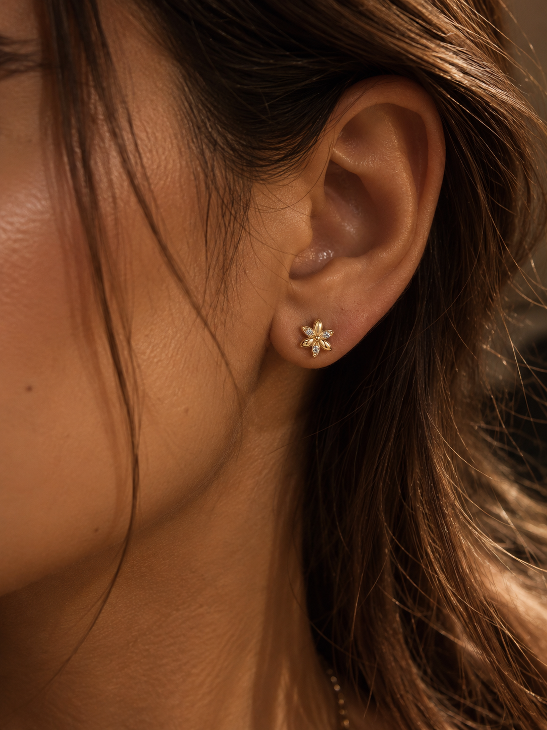 Daisy Moissanite Earrings
