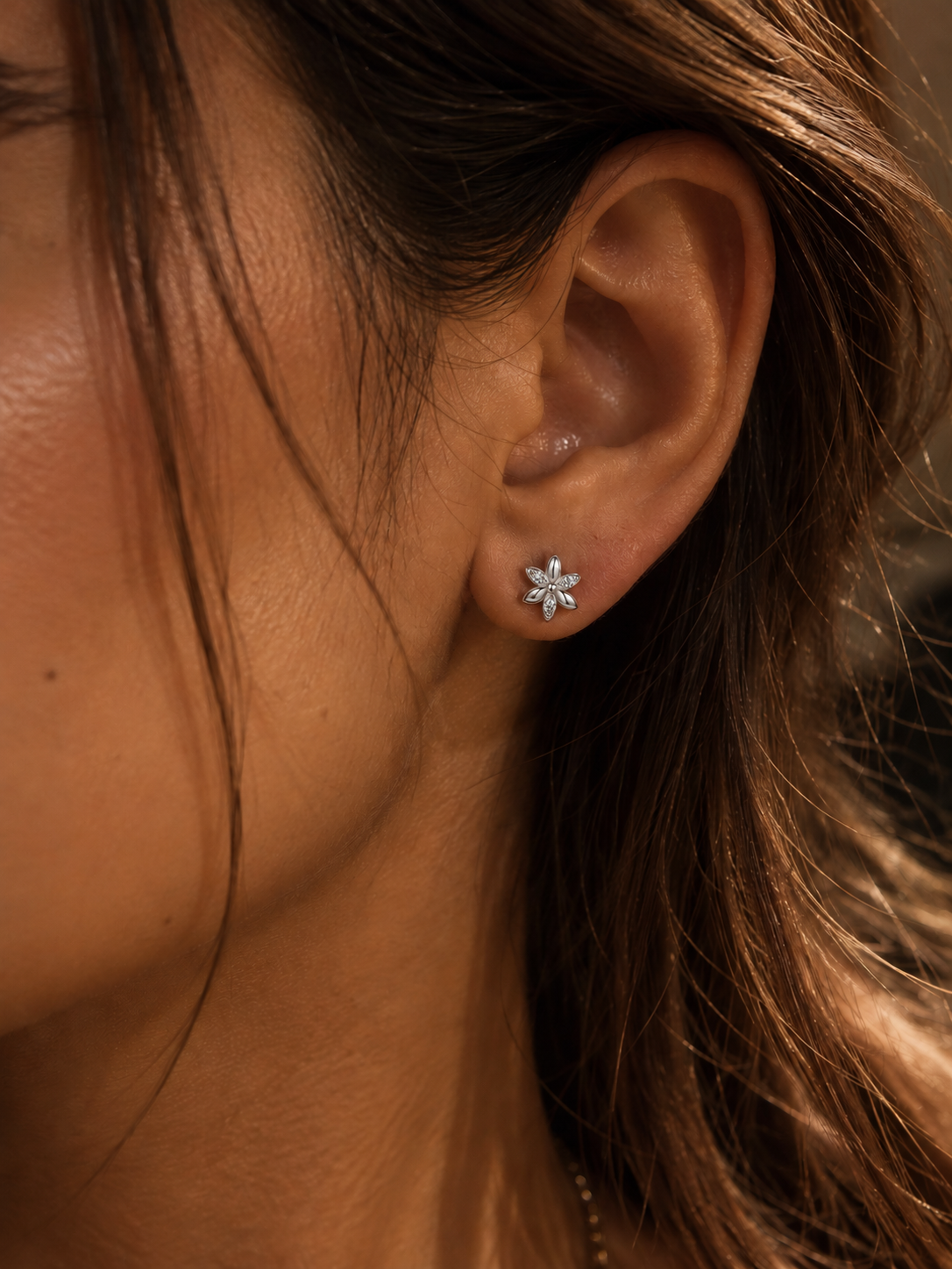 Daisy Moissanite Earrings