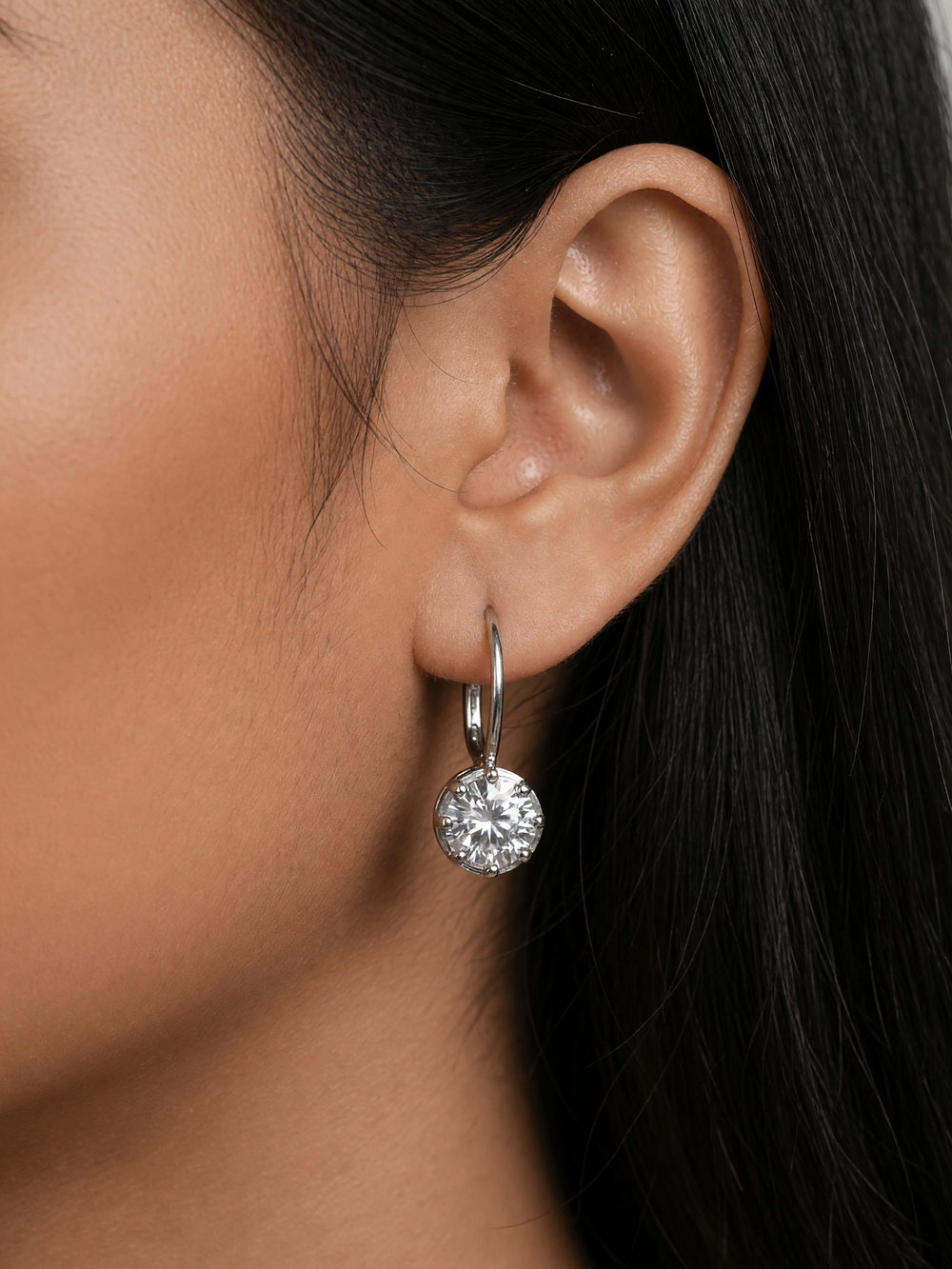 Dolly Moissanite Drop Earrings