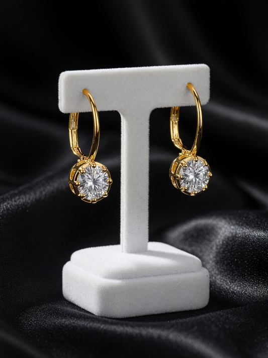 Dolly Moissanite Drop Earrings