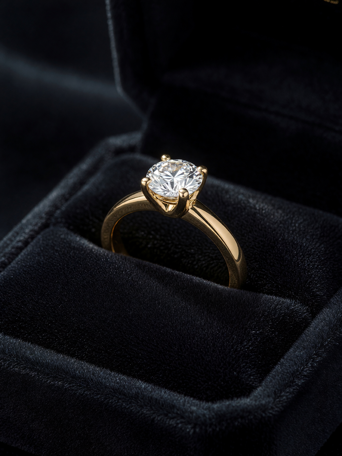 Aura Moissanite Ring