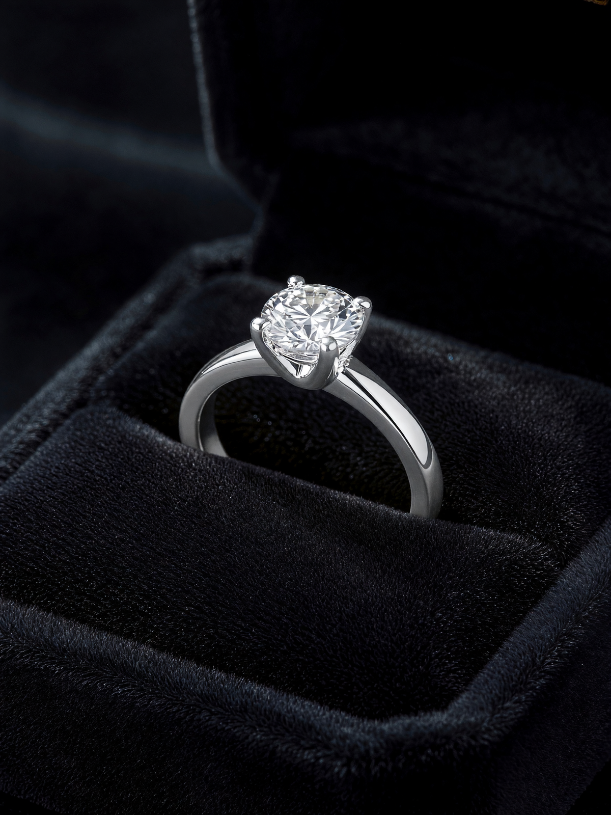 Aura Moissanite Ring