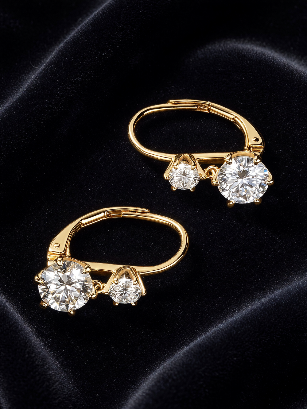Dolly Double-Moissanite Earrings