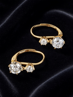 Dolly Double-Moissanite Earrings