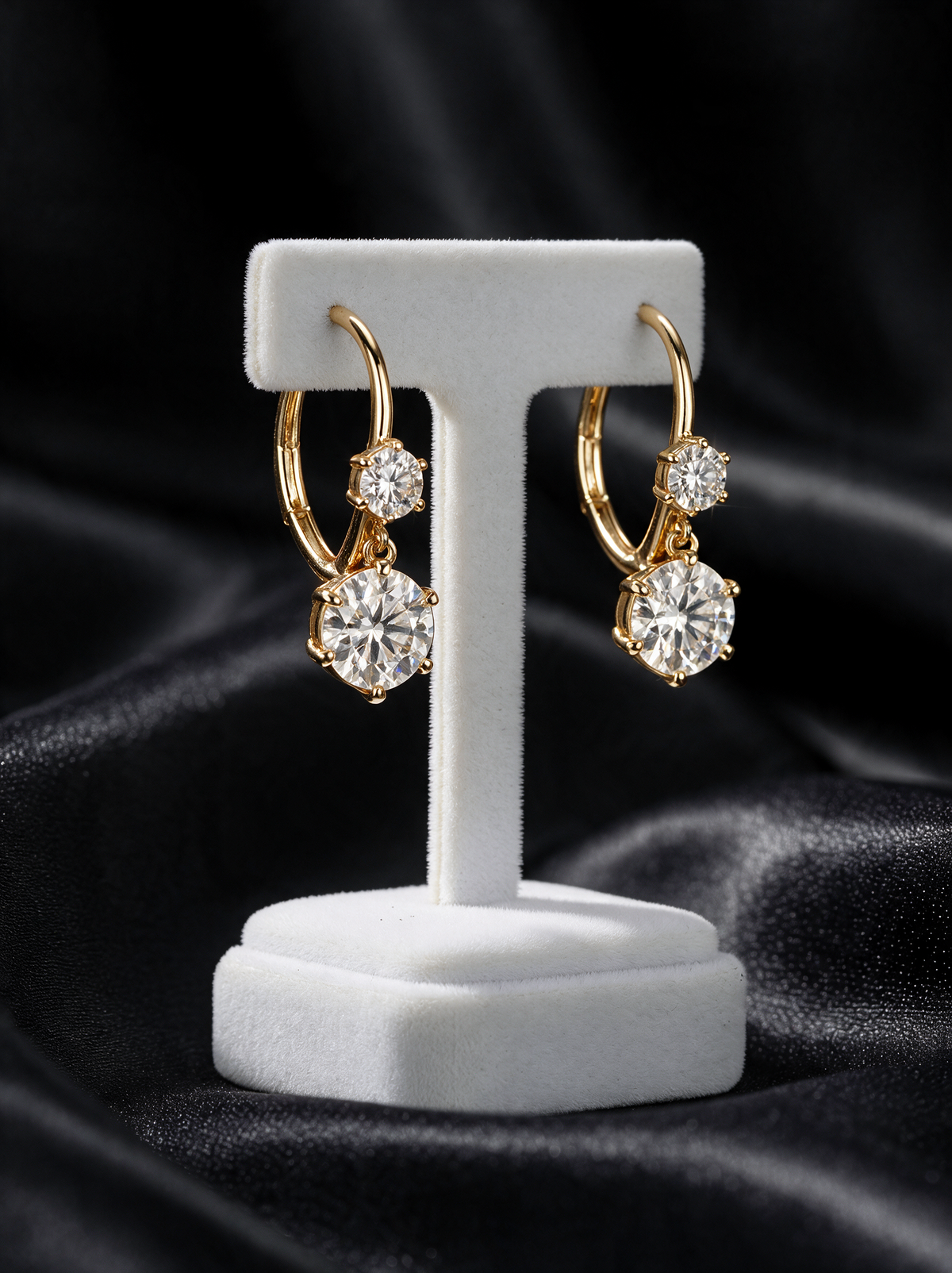 Dolly Double-Moissanite Earrings