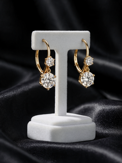 Dolly Double-Moissanite Earrings