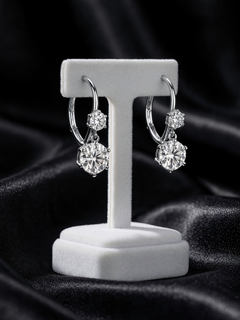 Dolly Double-Moissanite Earrings