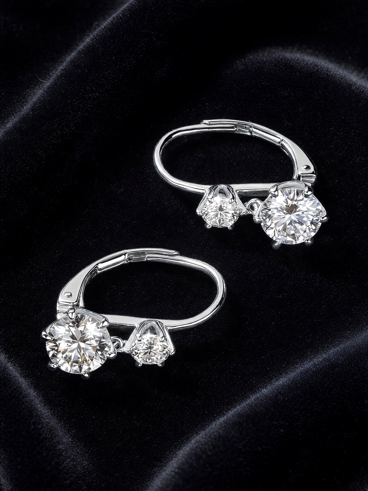 Dolly Double-Moissanite Earrings