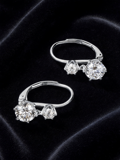 Dolly Double-Moissanite Earrings