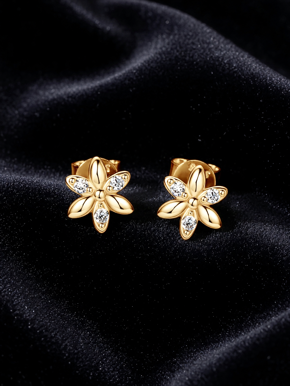 Daisy Moissanite Earrings
