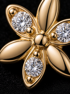 Daisy Moissanite Earrings
