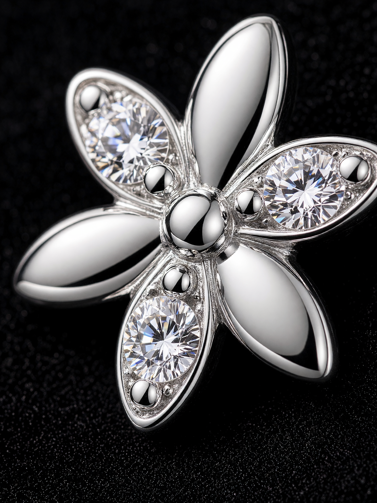 Daisy Moissanite Earrings