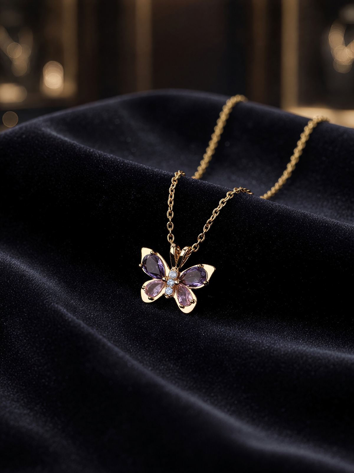 Monarch Crystal Necklace