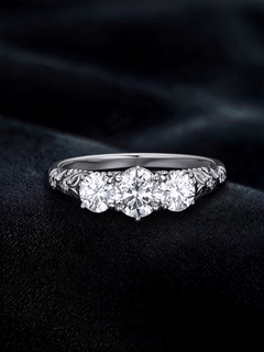 Aurora Moissanite Ring