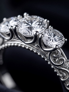 Aurora Moissanite Ring