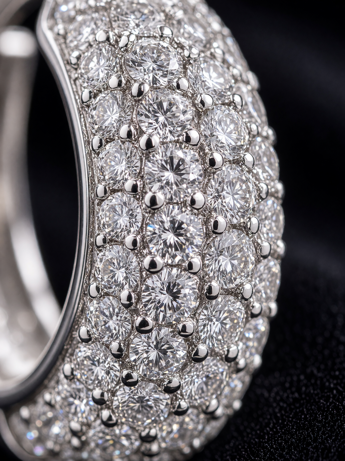 Pavé Moissanite Hoops